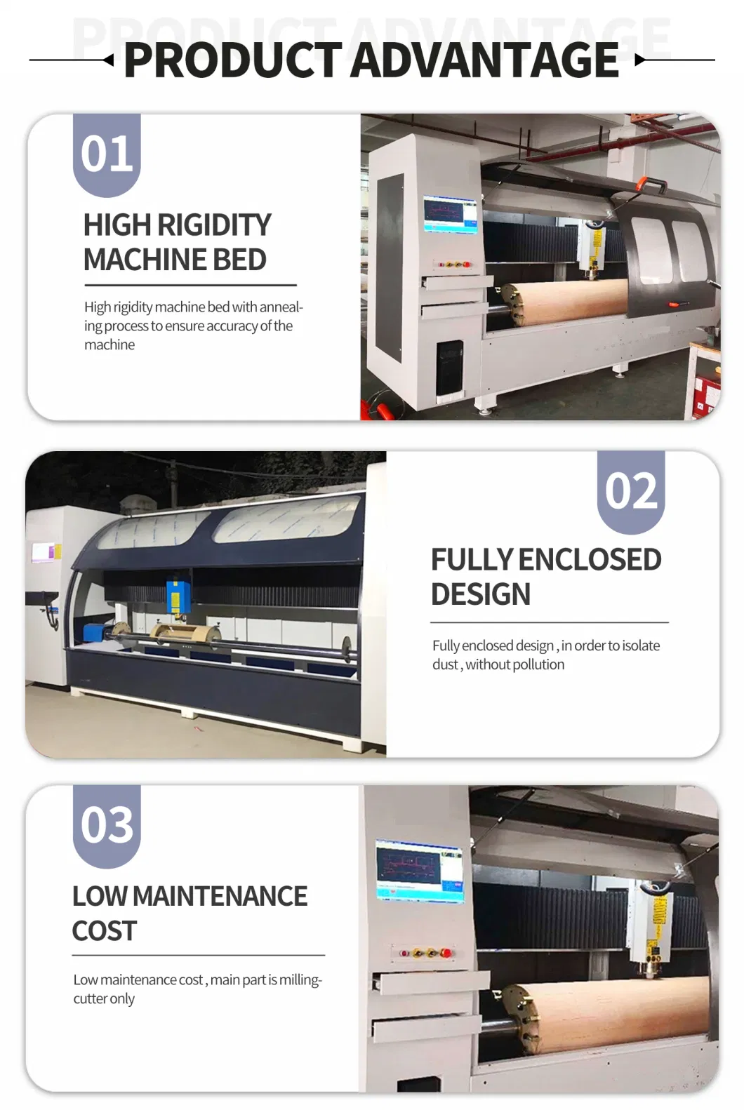 CNC Rotary Curved Plywood Die Cutting Machine